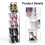 Shoe Rack Beige 8-Tier Vertical Free-Standing 8