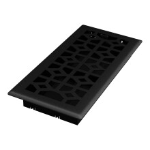 Imperial RG3466 Templar Decoratieve Vloer Register, 4 x 10-Inch, Zwart IJzer, 1-Pack