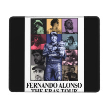 Alfombrilla de ratón de goma Fernando Alonso, 80x30cm