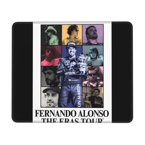 Fernando Alonso rubberen bureaumuismat 80x30cm