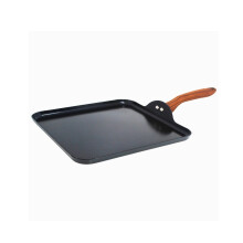 IMUSA 11 Inch Vierkante Grillpan met Koel Aanraakhandvat, Keramisch Coating, Talavera Ontwerp