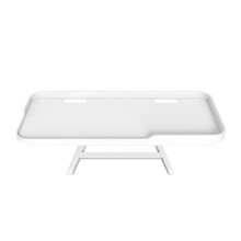 Computer Monitor Shelf White Tabletop Storage 1pc