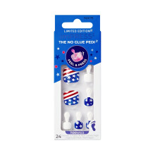 KISS imPRESS Uñas Postizas Sin Pegamento, 'Necesito Vacaciones', Multicolor, Talla Corta, Forma Squoval