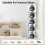 Shoe Rack Vertical Stackable 5/8 Tier Narrow 7