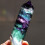 Quartz fluorite healing wand purple green hexagonal 2