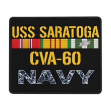 USS Saratoga Rubber Lock Edge Mouse Pad 32x16 in