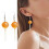 Pendientes de resina con forma de piruleta para mujer 2