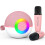 Mini Karaoke Mikrofon Bärbar Bluetooth Högtalare Rosa 1