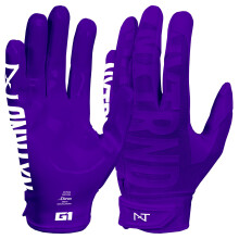 Nxtrnd G1 Pro Herren Fußballhandschuhe, Erwachsene Stickhandschuhe (Lila, Groß)