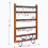 Solid Wood Jewelry Organizer Wall Mounted Brown 7