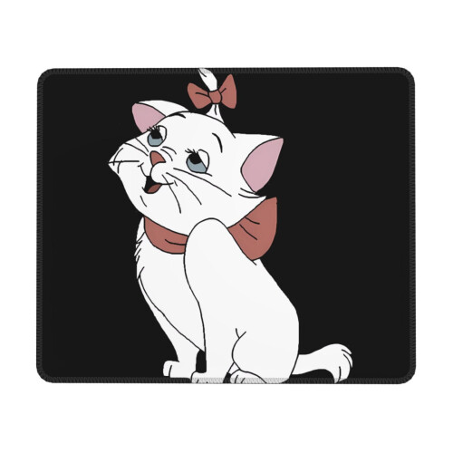 Mousepad Aristogatos com borda de borracha, 61 x 30 cm (24 x 12 polegadas)