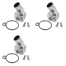 3X Car Engine Thermostat Housing Water Neck for 260 289 302 347 351W O Ring SBF SB Engine Accessories