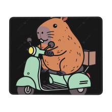 Alfombrilla de ratón Capybara con borde de goma, alfombrilla de escritorio, bloc de notas, alfombrilla de juego multicódigo para ordenadores