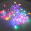 Luci a stringa LED a forma di stella e fiocco di neve, alimentate a batteria, 20 pezzi 7