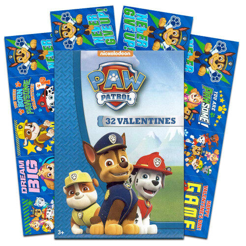 Nickelodeon Paw Patrol Valentinstagskarten - Box mit 32 Karten