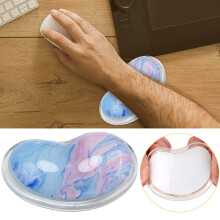 Computer keyboard wrist rest gel pad for laptop desk
