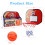 Set da basket per bambini con tabellone e ventose. 3