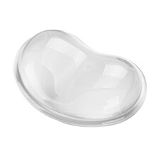 Siliconen gel polssteun, hartvormig, ergonomisch kussen, wit