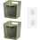 Wall-Mounted Shower Caddy Set of 2 Clear Plastic Bins 1