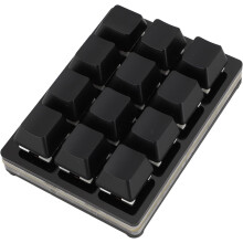 RGB Mini 12 gombos mechanikus gamer billentyűzet fekete