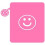 Pochette plate brodée Smiley pour manche PRO11 pouces 1