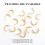 Nascóir clevis spinner iascaireachta 10pcs 8