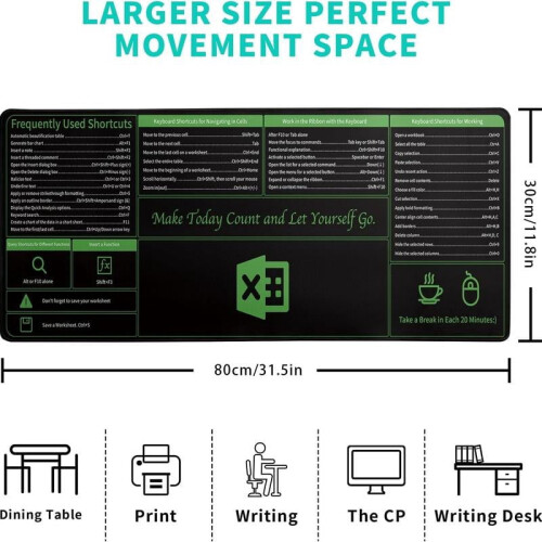 Musematte Office Snarveier Word Excel PowerPoint XXL
