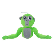 Gorilla Tag monkey plush toy in green color