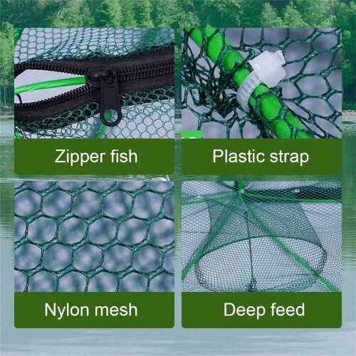 Fishing Bait Trap Foldable Crab Net Portable 2