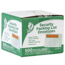 Duck Brand Clear View Packing List Envelopes, 5.5 x 4.5-Inch, 500-Count (394743)