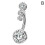 Bauchnabelpiercing mit Anhänger (1-teilig) 1