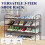Shoe Rack Black Stackable Space-Saving Large 7