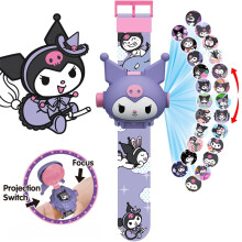 Ceas de proiecție pentru copii Kuromi Cinnamoroll KT Cat