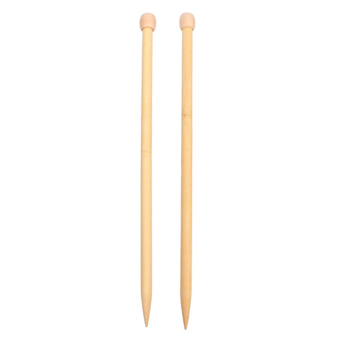Snáthaidí cniotála bambú Healifty 10mm 2 phíosa