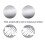 DSH scratch-off stickers round silver 1 inch 300 pcs 5