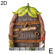 Fairy Door Garden Ornament Wooden Miniature