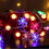 Luci a stringa LED a forma di stella e fiocco di neve, alimentate a batteria, 20 pezzi 8