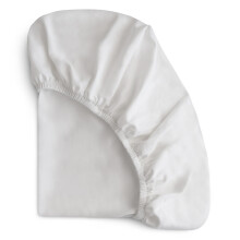 mushie Rekbare & Zachte Ledikantlakens | Fitted 28" x 52" (Wit)