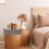 Round paper rope storage basket green 1 piece 8