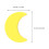 Cartoon Moon Cabinet Pull Knob Yellow 2 pcs 4