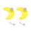 Cartoon Moon Cabinet Pull Knob Yellow 2 pcs 5