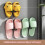 Slipper Rack Wall Mounted 12pcs Transparent 8x7cm 3