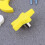 Cartoon Moon Cabinet Pull Knob Yellow 2 pcs 7