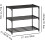 Metal Shoe Rack 3-Tier Black Stackable Narrow 3