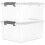 Stackable Plastic Storage Bins with Lids 32 QT 2 Pack 7
