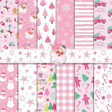 Christmas scrapbook paper 12x12 inches, 24 double-sided