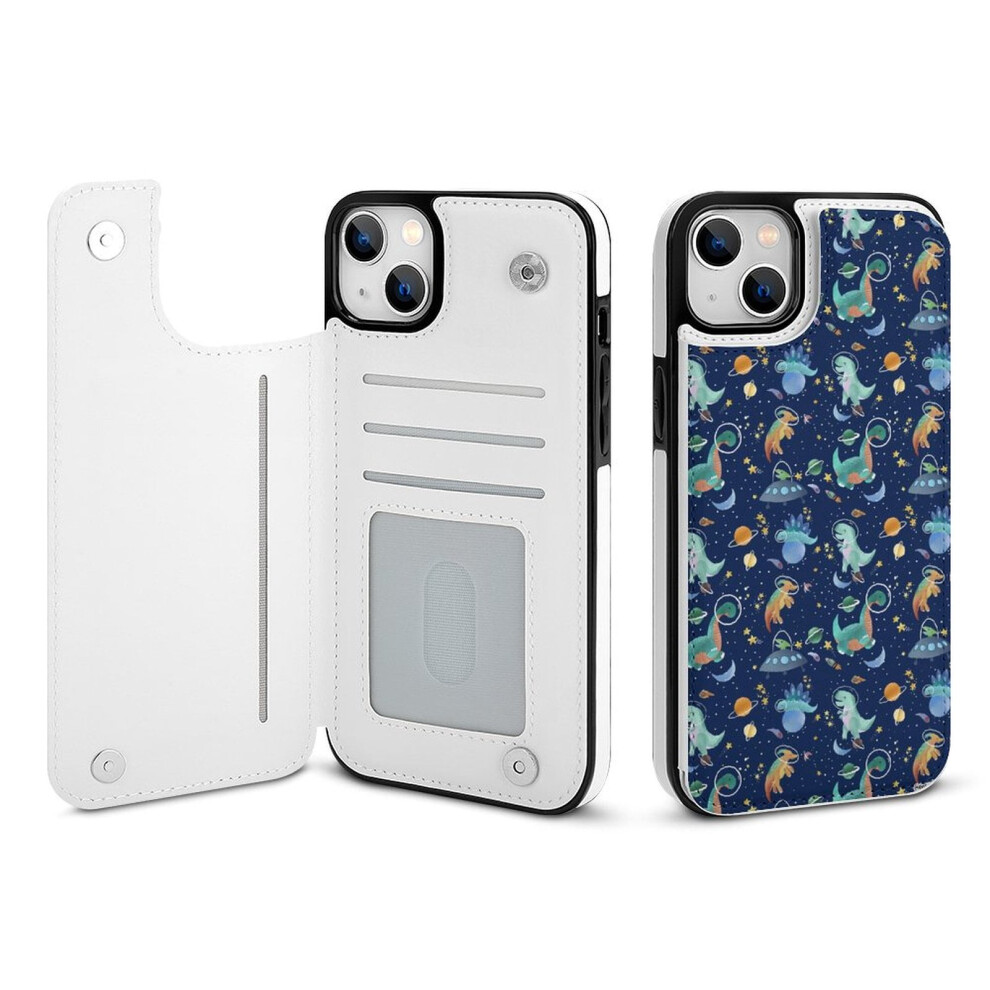 Dinosaur Wallet Case For Iphone 14 Plus Pu Leather 393040730847