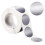 DSH scratch-off stickers round silver 1 inch 300 pcs 1