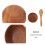 Wooden Salad Bowl Set Round with Servers 2