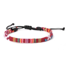 Armbåndsett for menn og kvinner - Håndlagde bohemske, vanntette, justerbare, vevde ankelkjeder i etnisk hippiestil